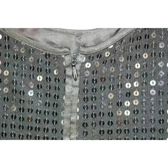 New York & Co. Sleeveless Allover Sequin Dress-Size 6-Cocktail-Back Zip - Picture 7 of 8